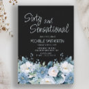 Buscar azul blanco negro invitaciones Para ella