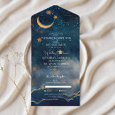 Buscar media luna y estrella invitaciones Celeste