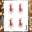 Buscar conejito de la navidad pegatinas Rojo