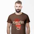 Buscar revolución camisetas Divertido