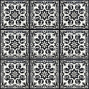 Buscar blanco antiguo azulejos Negro