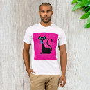 Buscar gato negro camisetas Para él
