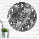 Buscar mármol blanco y negro relojes de pared Para todos