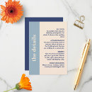 Buscar azul y naranja invitaciones Contemporáneo