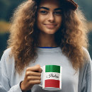 Buscar bandera italiana tazas Tricolor