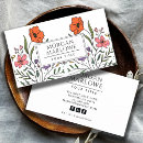 Buscar naranja floral tarjetas de visita Clientes