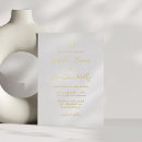 Buscar oro y blanco invitaciones Minimalista