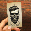 Buscar skull tarjetas de visita Barbería