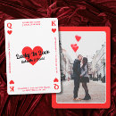Buscar rey y reina de corazones invitaciones Rojo