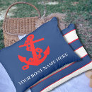 Buscar con una raya roja cojines Azul