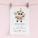 Buscar panda linda invitaciones Para niños