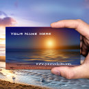 Buscar tranquilidad tarjetas de visita Mar