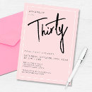 Buscar trigésimo aniversario invitaciones Elegante