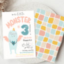 Buscar monstruo invitaciones Fiesta monstruo lindo