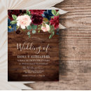 Buscar rojo de la m invitaciones Floral