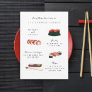 Buscar del sushi invitaciones Invitados