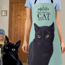 Buscar gatos delantales Gato negro