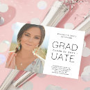 Buscar graduado 11x14 invitaciones Minimalista moderno
