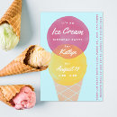 Buscar social del helado invitaciones Fiesta de helados