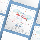 Buscar avión de papel invitaciones Para niños