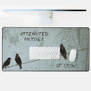 Buscar cuervo gótico alfombrillas de raton Cuervos