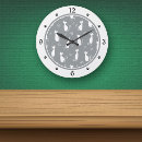 Buscar silueta del gato relojes de pared Lindo