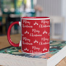 Buscar árbol de navidad blanco tazas Rojo