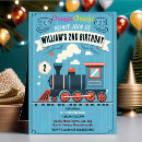 Buscar tren del vintage invitaciones Cualquier niño