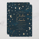 Buscar astronomía invitaciones Luna y estrellas