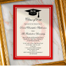 Buscar rojo 11x16 invitaciones Universidad
