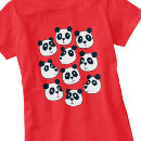 Buscar panda mujer camisetas Kawaii