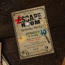 Buscar mystery invitaciones Sala de escape