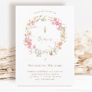 Buscar 14x19 invitaciones para bautizos Floral