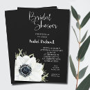 Buscar flores blancas negras invitaciones Negro