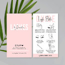 Buscar eyelash tarjetas de visita Rosa
