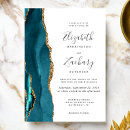 Buscar teal invitaciones Watercolor
