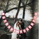 Buscar boda banderines Recién casados