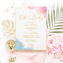 Buscar gender reveal invitaciones Elegante