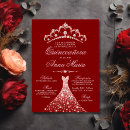 Buscar vestido rojo invitaciones Purpurina