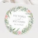 Buscar elegancia redondas pegatinas Invitados