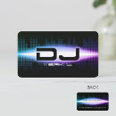 Buscar dj carda tarjetas de visita Negro