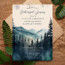 Buscar pine tree wedding invitaciones Acuarela