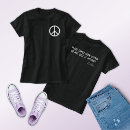 Buscar signo de la paz camisetas Tipografía