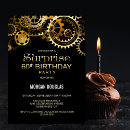 Buscar del steampunk invitaciones de cumpleaños Veta de vapor