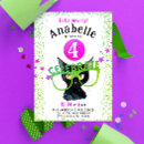 Buscar el gato negro invitaciones Para niños