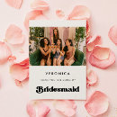 Buscar bridesmaid tarjetas Elegante