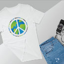 Buscar paz mundial camisetas Signo de paz