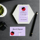 Buscar ladybug tarjetas de visita Lindo