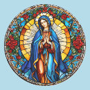Buscar virgin mary pegatinas Vidrio manchado
