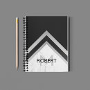 Buscar mármol blanco y negro cuadernos Geométrico